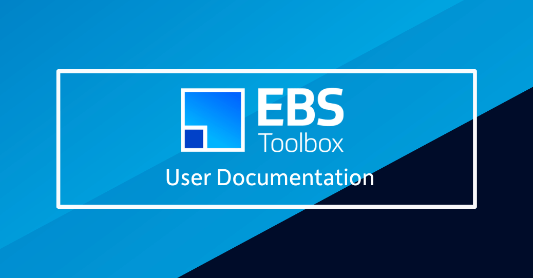 EBS Toolbox User Documentation