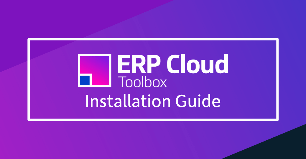 ERP Cloud Toolbox Installation Guide