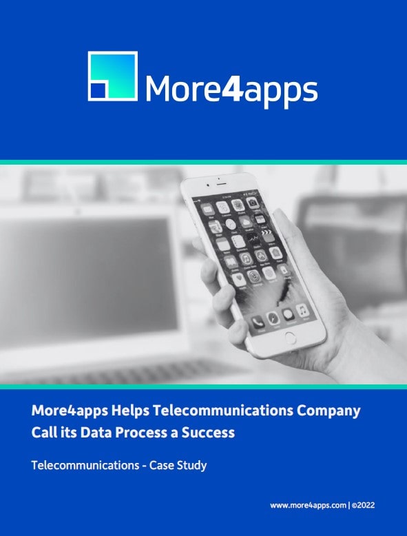 More4apps solutions help telecommunication company call data process a success