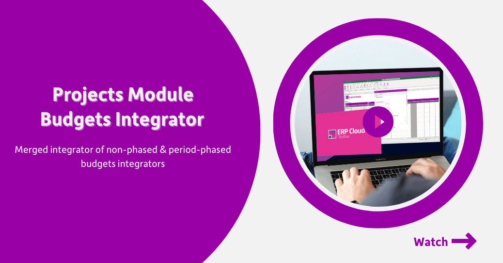 The Projects Module Budgets Integrator
