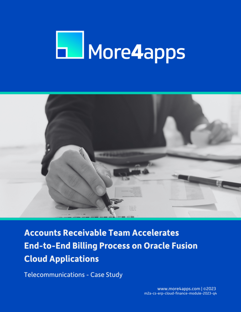Accounts Receivable Team Accelerates End-to-End Billing Process on Oracle Fusion Cloud Applications.