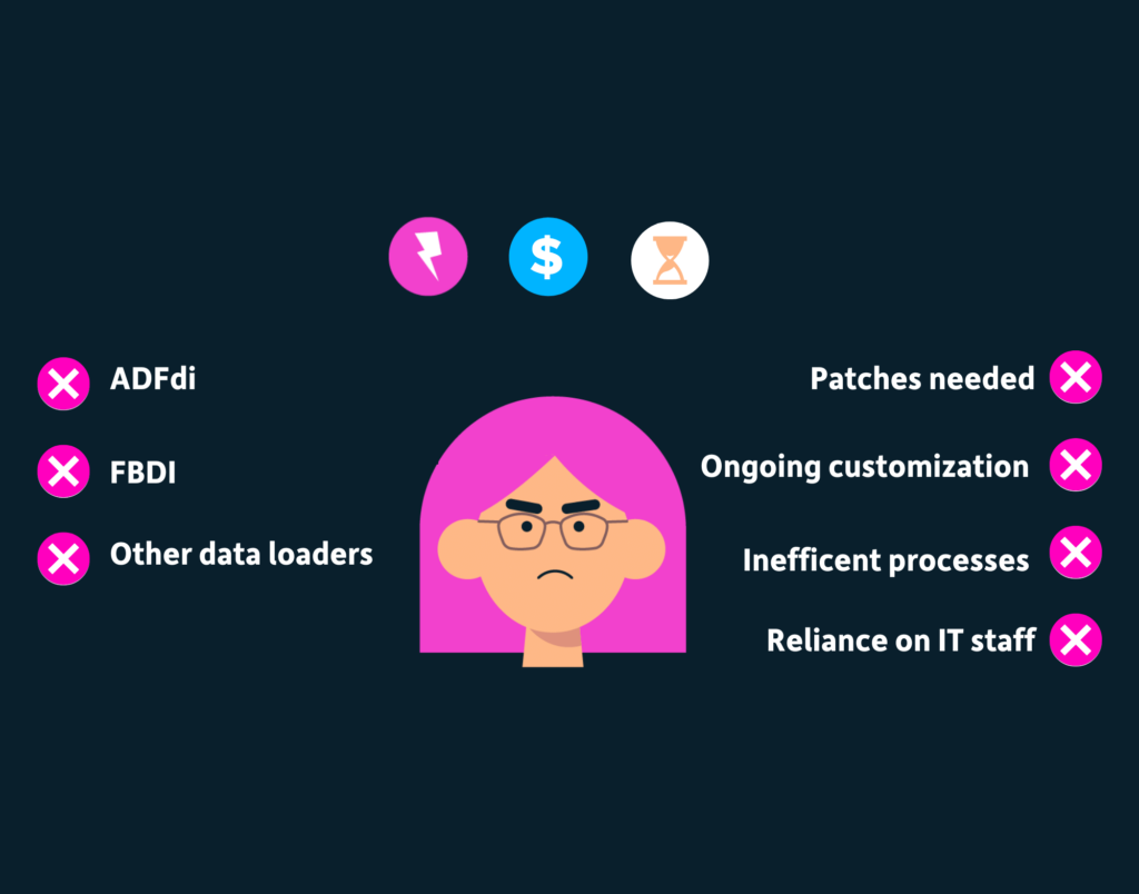 More4apps data loading tools in comparison to Oracle's free data loading tools.