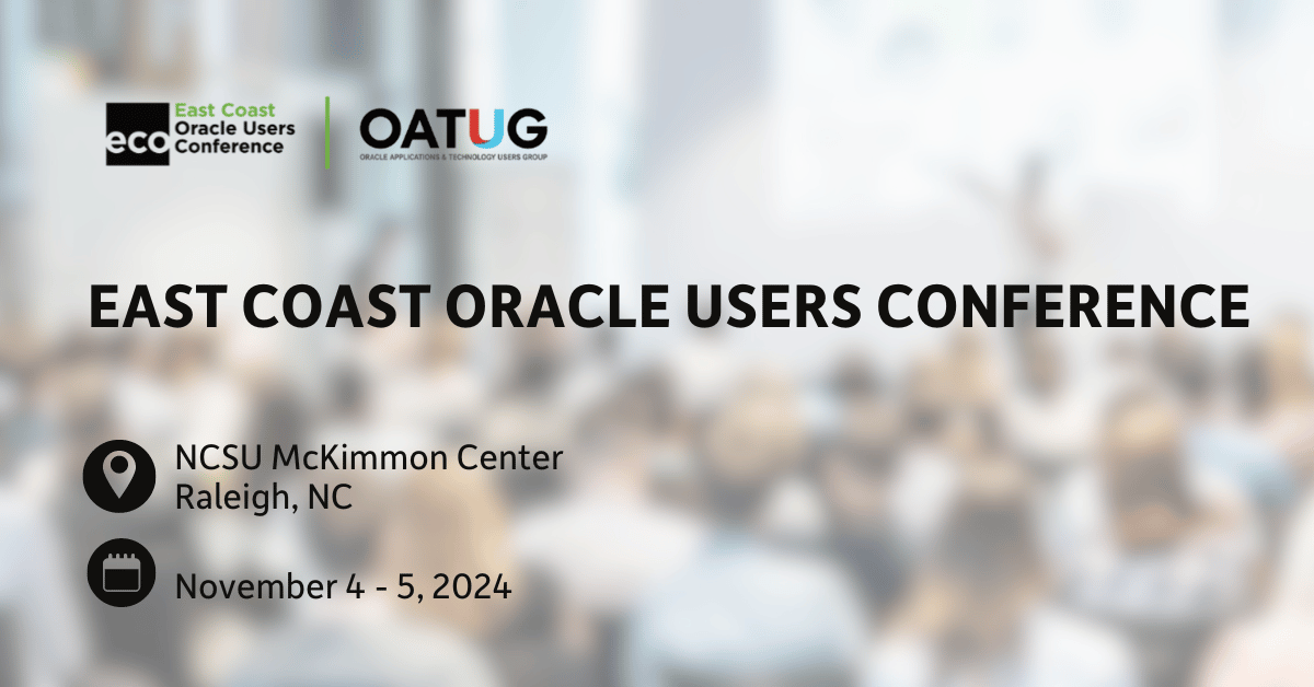 East Coast Oracle Users Conference