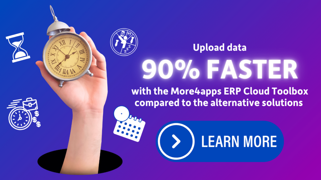 See how the More4apps ERP Cloud Toolbox uploads data faster than Oracle's tools. Click now!