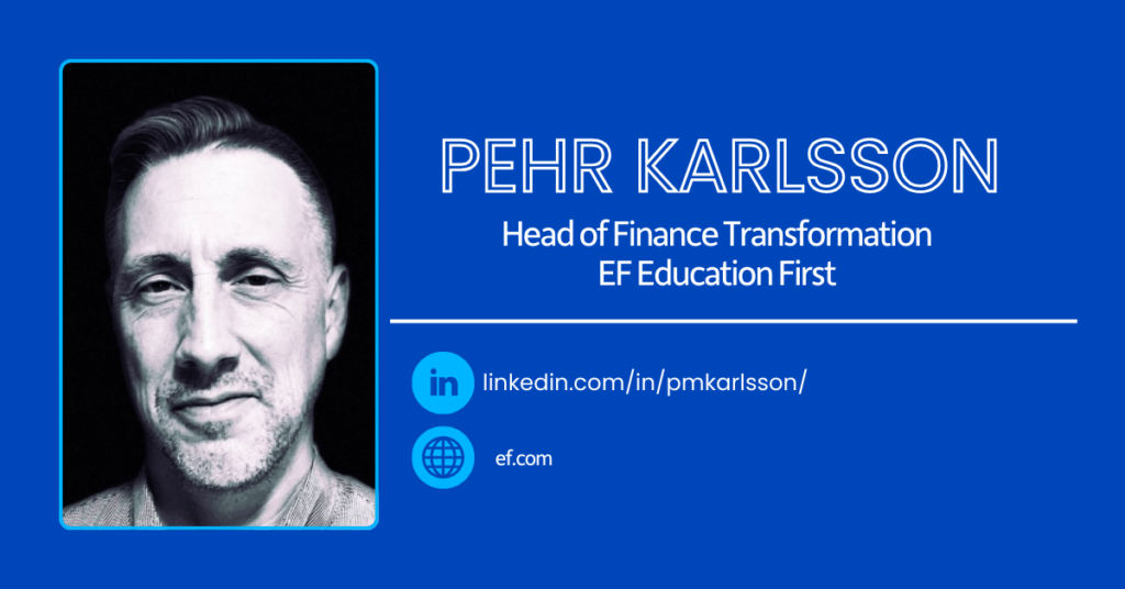Pehr Karlsson, Head of Finance Transformation at Education First shares his experience with More4apps at O5 Live in June 2024. Click now to learn more about his session and the event.