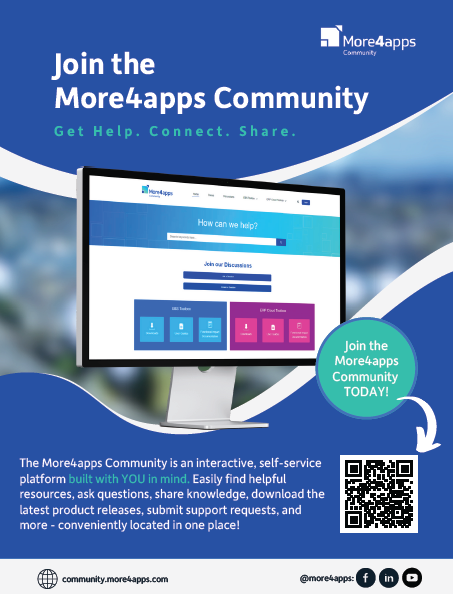 Get the brochure and find out about the More4apps Community today. 