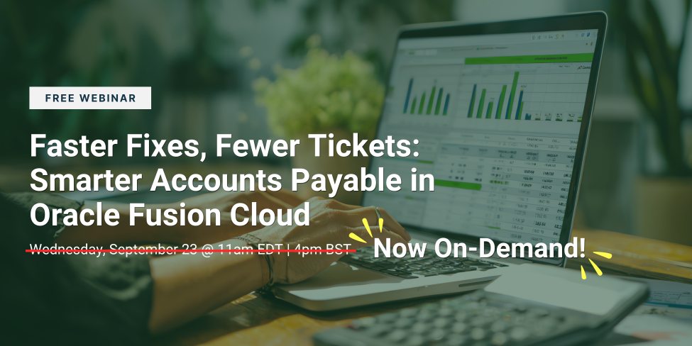 Oracle Payables automation webinar featuring More4apps and Oracle Fusion Cloud