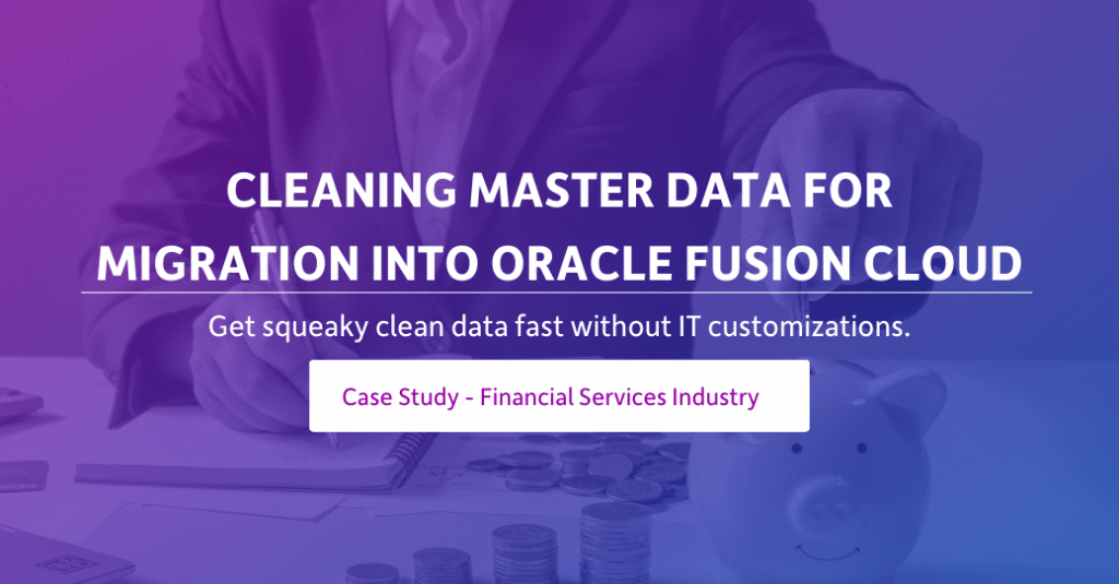 Oracle data cleansing before migration