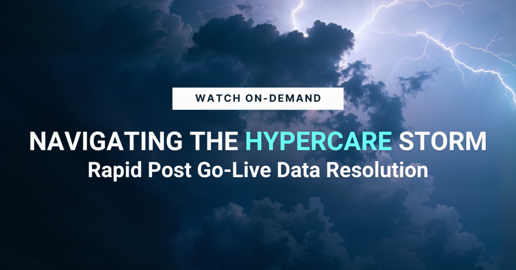 Webinar recording thumbnail: navigating Oracle Cloud ERP Hypercare after go-live