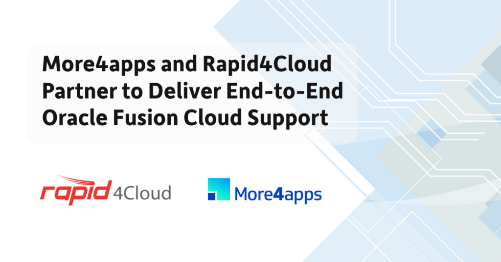 More4apps and Rapid4Cloud Announce Strategic Partnership