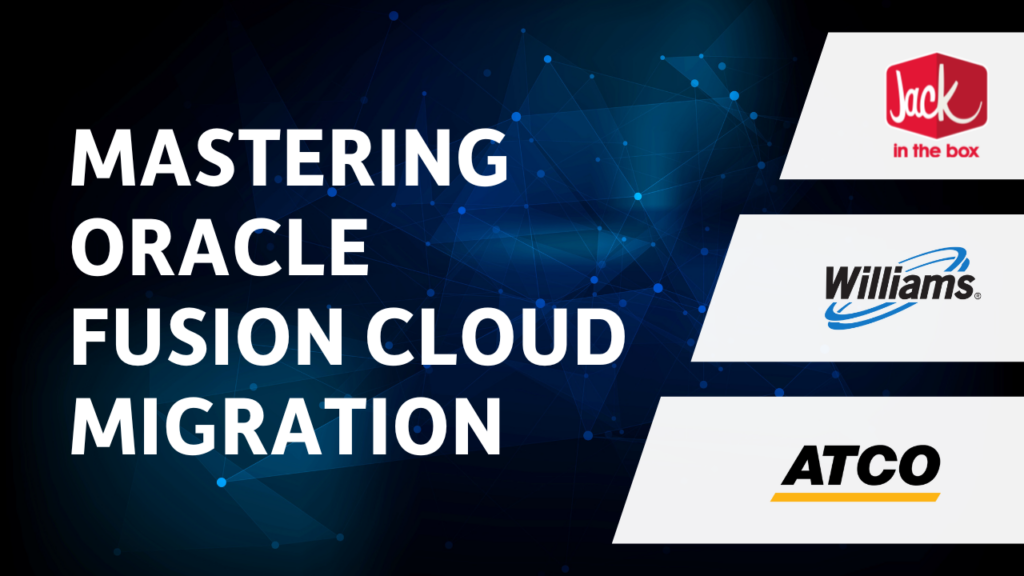 Webinar thumbnail: Oracle Fusion Cloud migration data panel